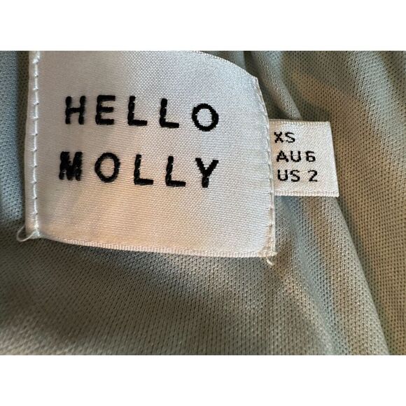 HELLO MOLLY Basque Country Dress Sage Size US 2 - Picture 3 of 3